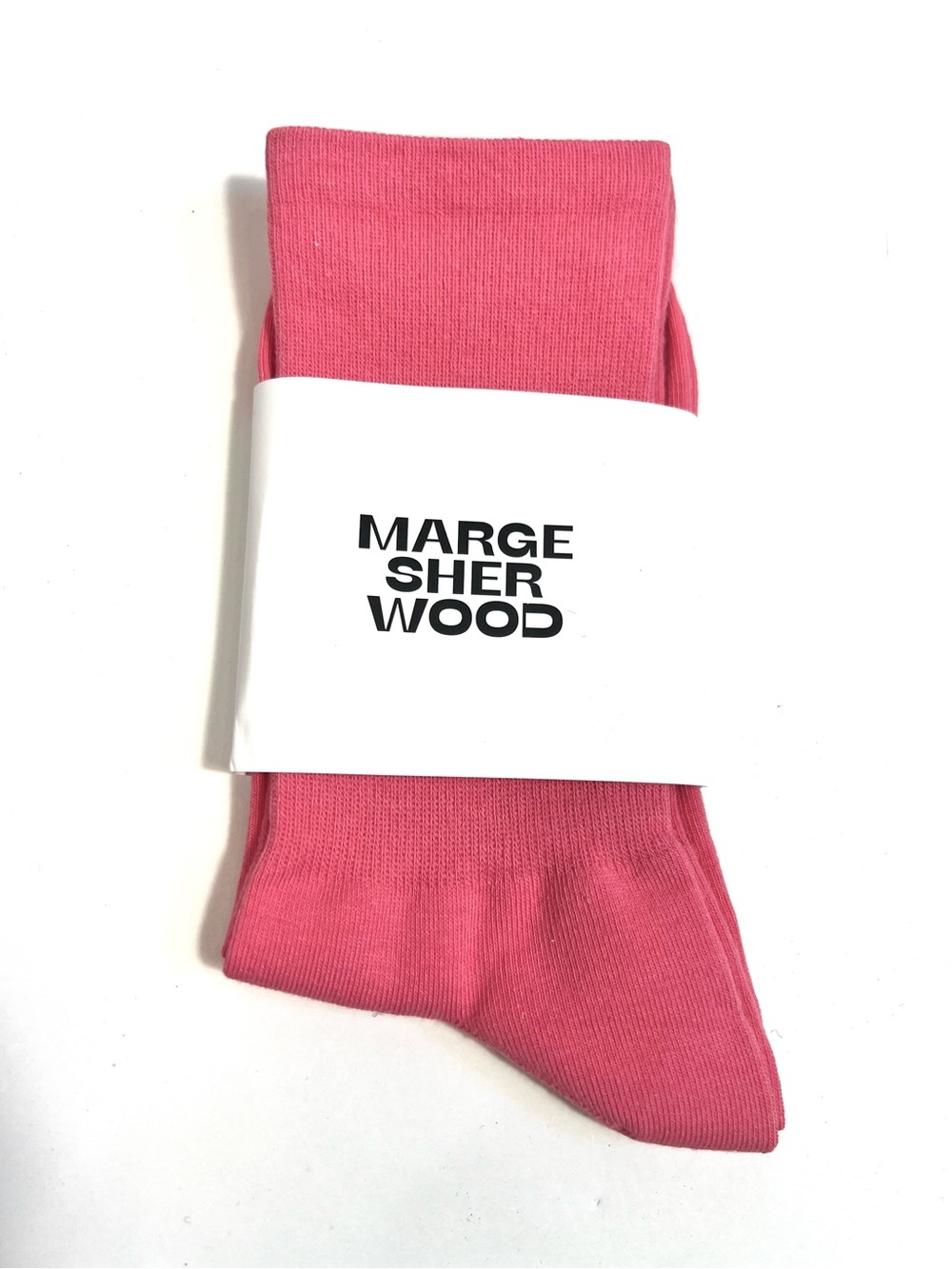 NWT Margesherwood Solid Symbol Socks Pink